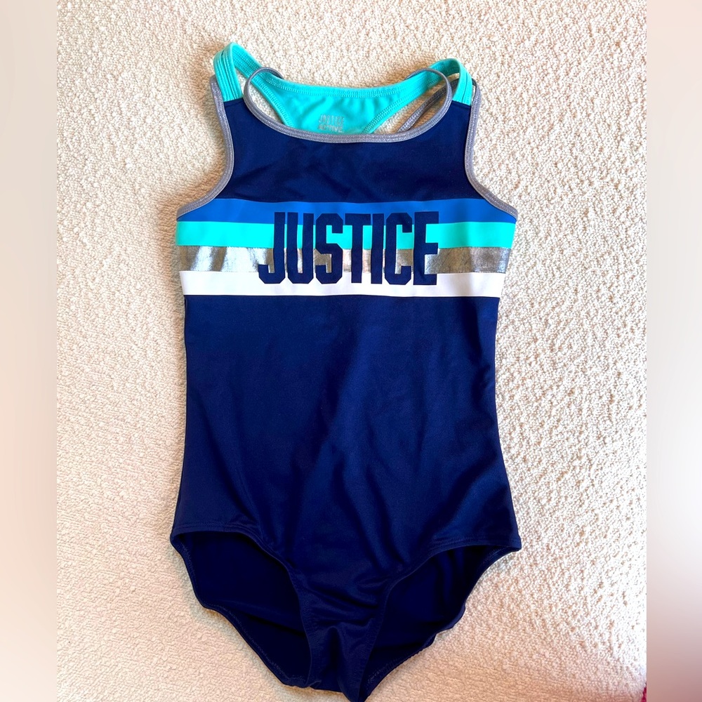 Justice Gymnastics and Dance Leotard size 14 Girls blue